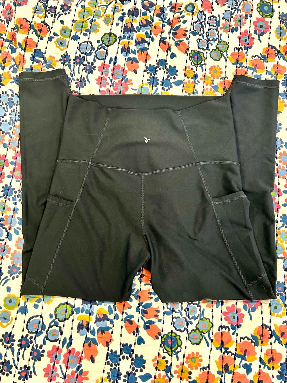 Old Navy Maternity Full-Panel 7/8 Leggings with Side Pockets - Dusk Navy -Sz M - Picture 10 of 11